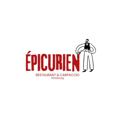 L’Épicurien, restaurant and carpaccio in Strasbourg — official logo with the chef